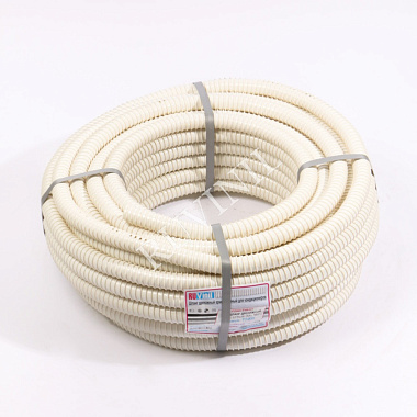 Шланг гофр. 16мм дренажный армированный ПВХ белый нар.D=19,2мм Рувинил