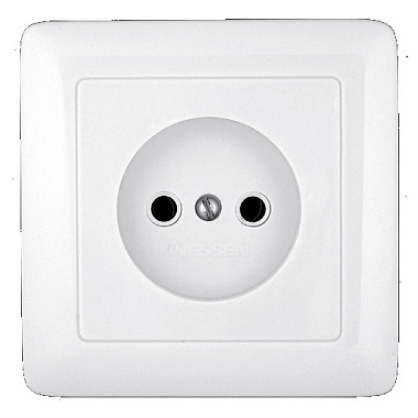 Розетка 1 СП 10А SE Хит белый