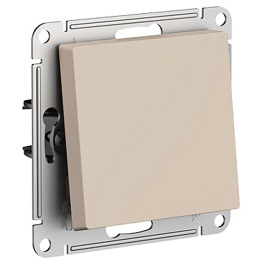 Выключатель 1 СП 10АХ сх.1 механизм безвинт. зажим SE AtlasDesign песочный