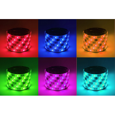 Лента светодиодная 5050  7,2Вт/м IP65 12V 30LED/м RGB 5м ЭРА C0043044