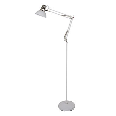 Светильник напольный Berlin, белый + хром, 1х E27, 40Вт, 230В, металл Camelion