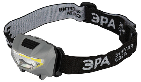 Фонарь налобный светодиодный Блэкджек аккумуляторный мощный яркий 3 режима ЭРА Б0057455