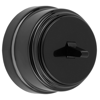 Выключатель 1 ОП 10А проходной Bylectrica Ретро черный