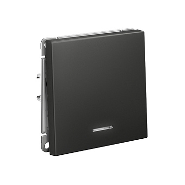 Выключатель 1 СП 10АХ с подсв. сх.1а механизм безвинт. зажим SE ArtGallery базальт