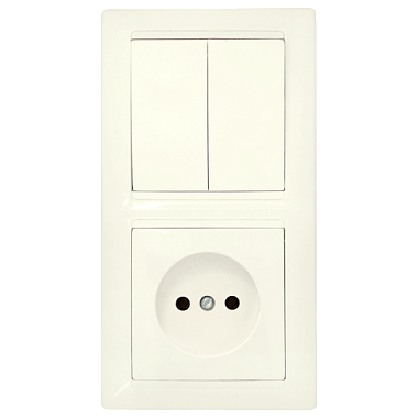 Блок комб. СП (2кл + 1роз) Bylectrica Стиль бежевый