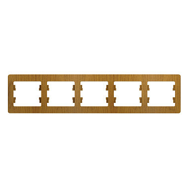 Рамка 5-постовая гориз. SE Glossa дуб