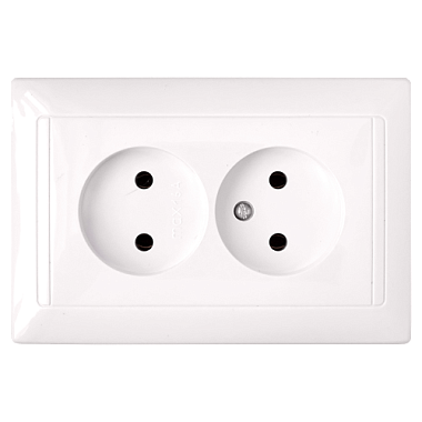 Розетка 2 СП 16А Bylectrica Стиль  перламутр