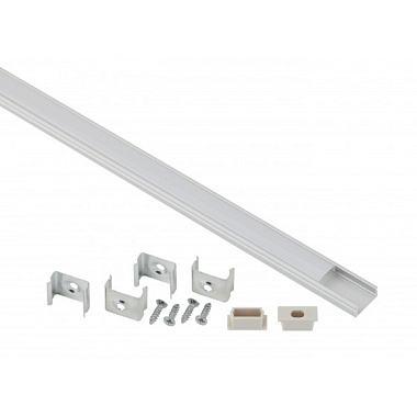 Комплект с накладным анодированным профилем CAB262 16х6мм, 2м 1506  ЭРА 1506 Б0039463