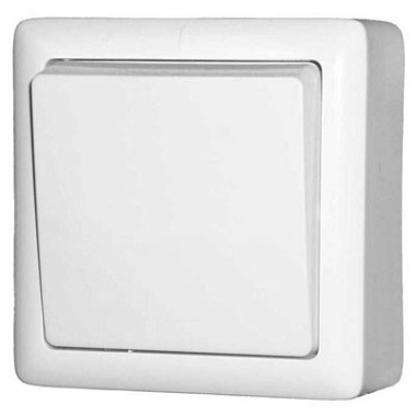 Выключатель 1 ОП  6А (изол.пл.) SE Хит белый