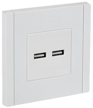 Розетка 1 СП USB А+А 3,1А IEK FP249 Forte&Piano белый