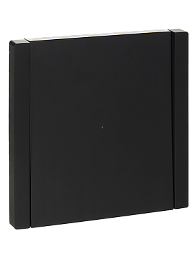 Выключатель 1 СП 10А проходной с подсв. IEK FP104 Forte&Piano черный