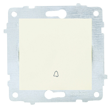 Кнопка звонка 1 СП 10А механизм Ovivo крем