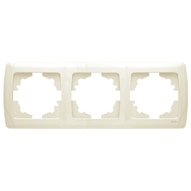 Рамка 3-постовая гориз. Viko Carmen крем