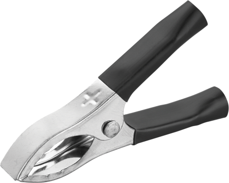 Зажим "крокодил"  30А 75мм (25шт черн/упак) Онлайт 80 859