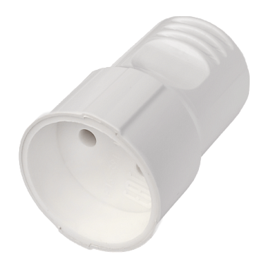 Гнездо штепсельное (розетка переносная) без заземления 16А 250В белый Bylectrica