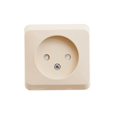 Розетка 1 СП 16А с з/шт SE Этюд кремовый