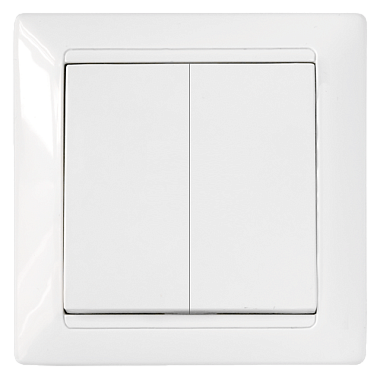 Выключатель 2 СП 10А Bylectrica Стиль белый