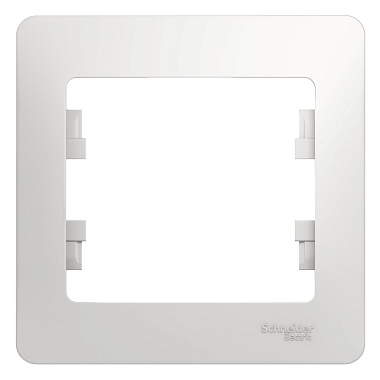 Рамка 1-постовая SE Glossa белый