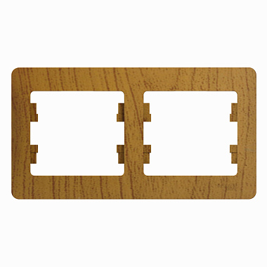 Рамка 2-постовая гориз. SE Glossa дуб