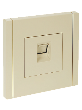 Розетка 1 СП комп. RJ45 кат.6 IEK FP431 Forte&Piano ваниль