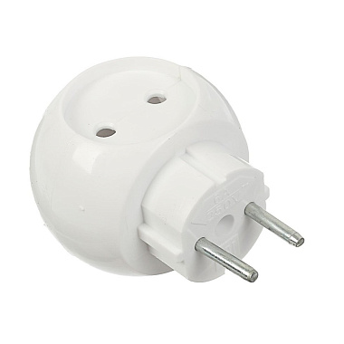 Тройник 16А 250В белый Веллконт