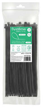 Хомуты черные нейлон 3,6*300 (100 шт) SE