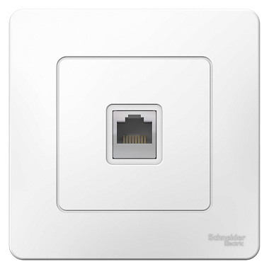 Розетка 1 СП комп. RJ45 кат.5e SE Blanca белый