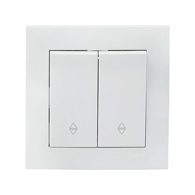 Выключатель 2 СП 10А проходной EKF Валенсия белый