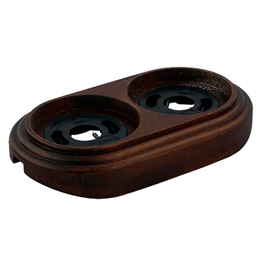 Рамка 2-постовая на бревно 220мм Retrika "Темный дуб"