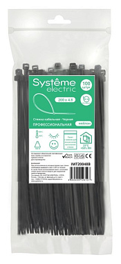 Хомуты черные нейлон 4,8*200 (100 шт) SE