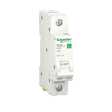 Автоматический выключатель 1P  63A (C) 6,0kA Schneider Electric Resi9