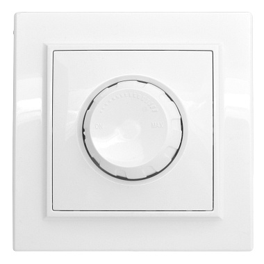 Светорегулятор 1 СП 600Вт поворотный (диммер) EKF Минск белый