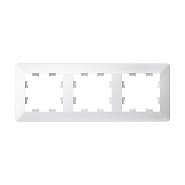 Рамка 3-постовая SE AtlasDesign Air лотос/дымчатый белый