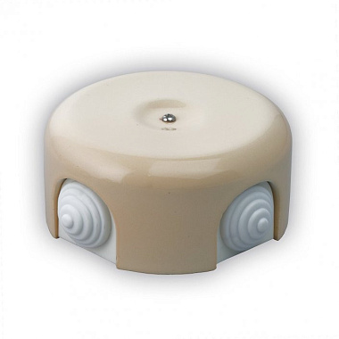 Распаечная коробка D-90 Retrika слоновая кость