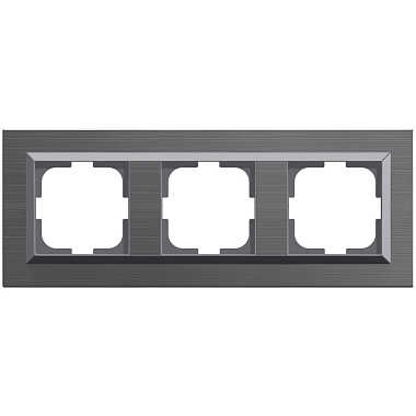 Рамка 3-постовая Ovivo Quantum сталь