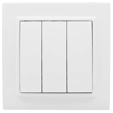 Выключатель 3 СП 10А EKF Минск белый