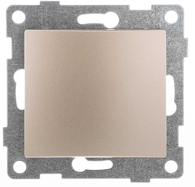 Выключатель 1 СП 10А механизм Gusi Electric Bravo шампань