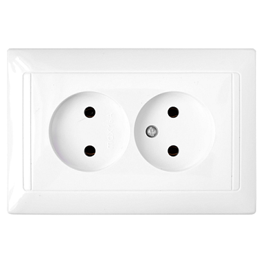 Розетка 2 СП 16А Bylectrica Стиль белый